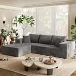 Homall 108" Modular Sectional Sofa, Boneless Couch With L-shape Chaise, Cloud. Fixed Price $710.98.
