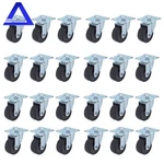 24 Pack 2" Swivel Caster Wheels Rubber Base With Top Plate & Bearing Heavy Duty. Fixed Price $20.60.