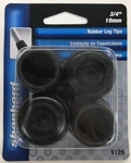 Shepherd 9126 3/4-INCH Rubber Leg Tips, Black, 4-PACK. Fixed Price $9.82.