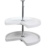 Kv Lazy Susan Pie Cut Door Mounted Polymer Shelves 28" (set) White. Fixed Price $68.39.