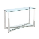 Uptown Club Cole Stainless Steel Console Table Silver. Fixed Price $486.99.