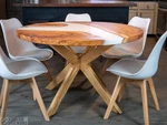 Upgrade Side Of Epoxy Table Top White Resin River Wooden Furniture For Home. Fixed Price $193.20.