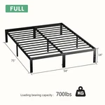 Steel Frame Mattress Foundation Metal Bedroom Platform Storage Space. Fixed Price $65.14.