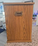 Mcm Retro Gusdorf Electronics Furniture Wood Storage Cabinet Cd Music Vhs Dvd. Fixed Price $68.99.
