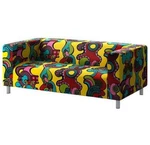 Loveseat Sofa Cover, Multicolor, (cover Only), Fits Ikea Klippan Model. Fixed Price $49.99.