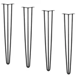 28" Hairpin Table Legs, Set Of 4, 900 Lbs Load, Heavy Duty Carbon Steel, Black. Fixed Price $48.99.