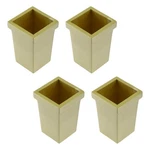 4-PACK Gold Table Foot Cover Cap,square Furniture Feet Sofa Leg Floor Protect.... Fixed Price $24.97.