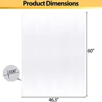 46"X 60" Clear Rectangle Office Chair Mat For Hard Floors Low Pile Carpet 0.06''. Fixed Price $31.58.