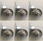 Richelieu #F25049 3" Inch Iron Wheel Swivel Plate Caster - 6 Pack. Fixed Price $113.97.