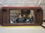 Antique Oak Hall Mirror. Fixed Price $70.00.