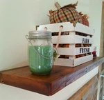 Barn Wood Floating Shelves Rustic Shelf Kitchen Handmade Usa. Fixed Price $288.64.