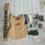 Diy Sg Unfinished Electric Guitar Full Set Kits Chrome Hardware Hh Pickup Shipus. Fixed Price $139.00.