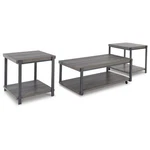 Signature Design By Ashley Wilmaden Gray Coffee And End Table - Set 3. Fixed Price $459.46.