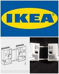 2 Ikea Besta 114930 Plastic Corner Wall Anti-tip Safety Brackets Baby Proof. Fixed Price $9.95.