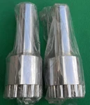 Nos Pair Vintage Angeles Plating Gardena Ca. Unique Chrome Exhaust Tips. Fixed Price $100.00.