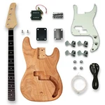 Diy Bass Guitar Unfinished Electric Kit Okoume Body Maple Neck. Fixed Price $149.99.