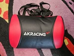 Akracing Gaming Chair Lumbar Support Pillow - Red & Black. Fixed Price $45.00.