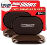 5-3/4" 9-1/2" Xl Oval Reusable Furniture Sliders For Carpet, Anti-slip Protect. Fixed Price $86.54.
