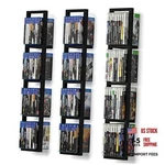 Black Floating For Wall, 34 Inch Video Games Cd Dvd Storage Shelves,. Fixed Price $161.75.