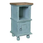 Sunset Trading Cottage Coastal Wood Table Two Tone Beach Blue And Brown. Fixed Price $201.51.