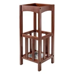Winsome Rex Umbrella Stand With Metal Tray, Walnut (94712). Fixed Price $68.21.