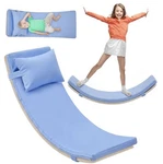 Kids Balance Board Natural Wood 33 Pink/purple Cushion Wobble Rocker Montessori. Fixed Price $49.99.