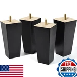Aoryvic 6" Black Furniture Legs Set 4 For Sofa Couch Ottoman Replacement. Fixed Price $45.34.
