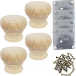 Btibpse Wooden Furniture Legs 3'' Unfinished Bun Feet For Sofa, Chair, Lovese.... Fixed Price $23.96.