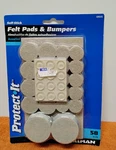 New Hillman 58PC Self-stick Felt Pads & Bumpers Item # 69645. (00). Fixed Price $8.99.