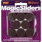 Magic Sliders 1 In. Round Brown Self-adhesive Ultra Heavy-duty Pad (32-PACK). Fixed Price $10.64.