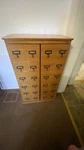 Leslie Dame Librarian's Mission Style Dvd/cd Cabinet For Media Storage - Oak. Fixed Price $130.00.