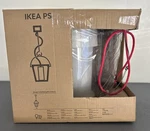 Ikea Ps Bucket Ceiling Light Chandelier Red Cord Discontinued Nib. Fixed Price $75.00.