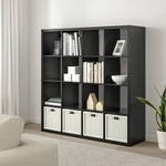 Ikea Kallax Shelving Unit Black-brown (147X39X147 Cm) 16 Shelf. Fixed Price $194.06.
