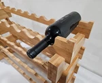 36 Bottle Capacity Expandable Stackable Natural Bamboo Wood Oceanstar Wine Rack. Fixed Price $54.00.