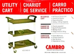 Cambro BC331KD110 32" Plastic Bussing Utility Transport Cart. Fixed Price $262.99.