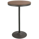 Lumisource Dakota Adjustable Bar / Dinette Table, Grey And Brown Bt-dakgy-bn. Fixed Price $150.00.