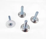 4 Pack Monaco 5/16-18 Non-swivel W/hex White Nylon Base Leveler MONO-31. Fixed Price $7.45.