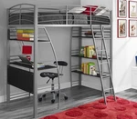 Dhp Studio Loft Bunk Bed Over Desk And Bookcase With Metal Frame Twin Gray. Fixed Price $208.97.