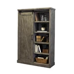 Martin Furniture Avondale 8-SHELF Wood Bookcase With Sliding Door Gray. Fixed Price $1341.53.