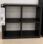 Ikea Kallax 2X2 Shelf Unit Black-brown Bookcase Storage Organizer 30 New. Fixed Price $159.99.