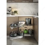 Richelieu Hardware 6931140906 Lemans Ii Kitchen Storage Pullout Tray Corner. Fixed Price $279.00.