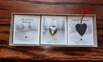 Lot Sandra Magsamen Signed Jewelry Necklace Locket, Earrings Baby 1ST Gift Box. Fixed Price $6.00.