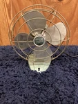 Zero 1250R Vintage Metal Desk/table Fan 4-BLADE Corded Round Vent. Fixed Price $17.25.