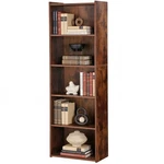5 Tier Bookshelf Storage Wall Organize Rustic Brown Bookcase Shelving Unit. Fixed Price $41.19.