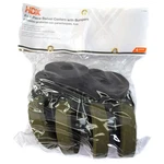 New Hdx 30260PS-2 4-PK Swivel Casters W/ Bumpers Black Rim Green Tread 4". Fixed Price $19.99.
