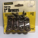 1980 Stanley Hardware 73-0300 Original Packaging Bronze Finish Chair Brace Usa. Fixed Price $14.95.