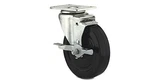 Richelieu Hardware F25426 Industrial Black General-duty Rubber Caster Swivel. Fixed Price $44.32.