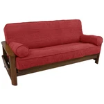Blazing Needles Solid Microsuede Double Corded 8 9 Futon Cover Set 2 Bolster. Fixed Price $122.28.