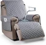 Ruaozz 100% Waterproof Recliner Chair Cover Non-slip 23'', Light Grey. Fixed Price $47.23.