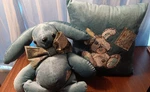 Handmade Velvet Rabbit Pillow- Mr. Billows His Pillow.. Fixed Price $25.00.